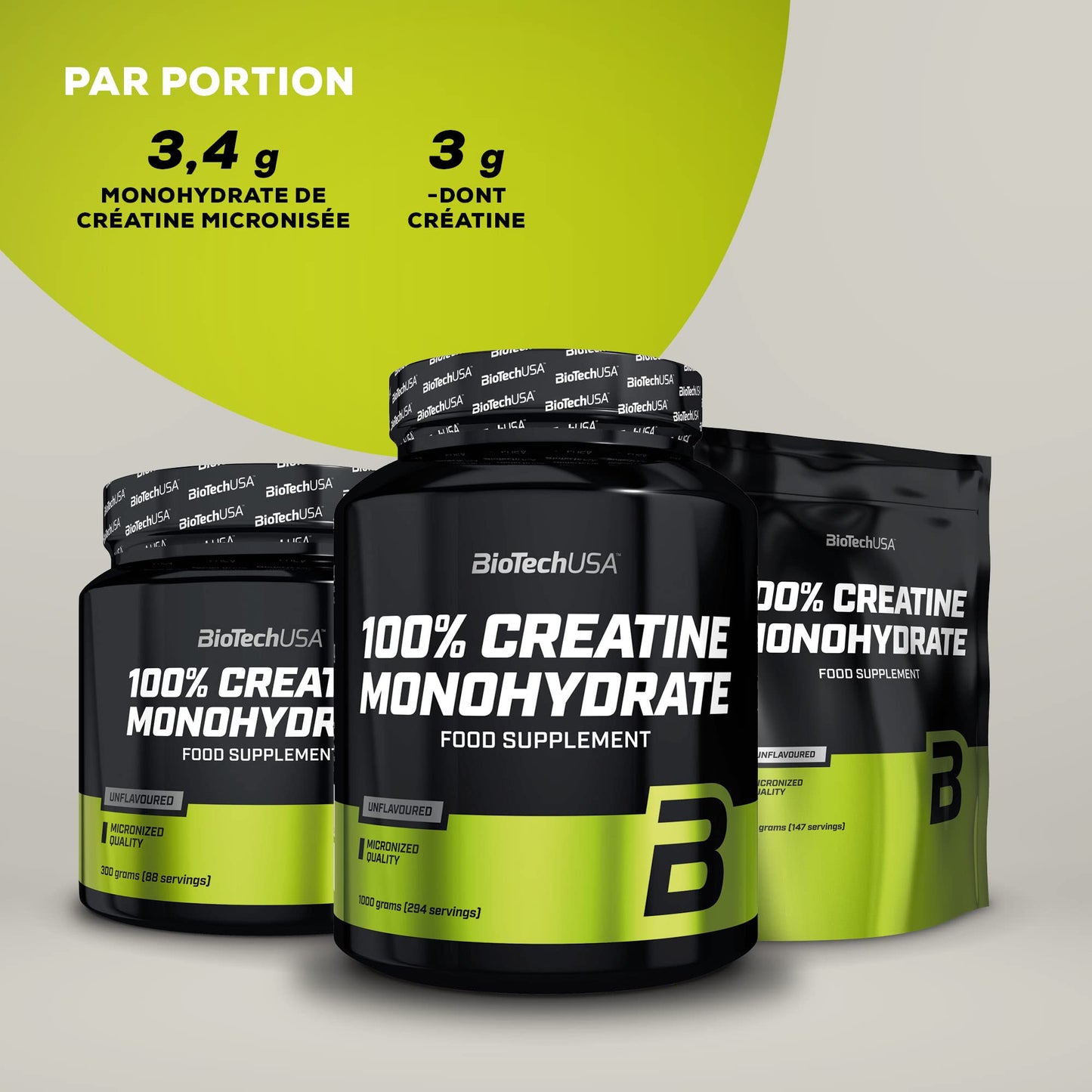 Biotech 100% Creatine Monohydrate - 300 gr