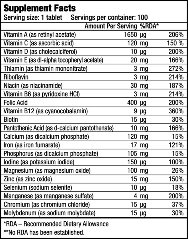 Biotech One-a-day - 100 Tablets