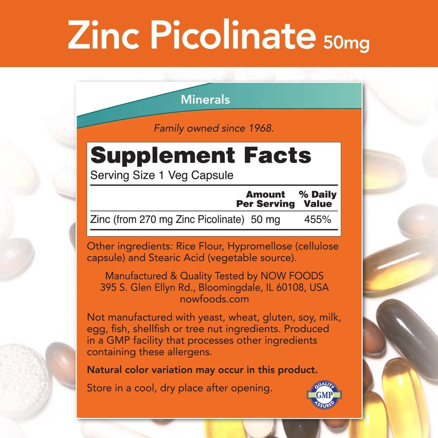 NOW Zinc Picolinate - 120 caps