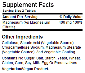 NOW magnesium Citrate - 120 caps