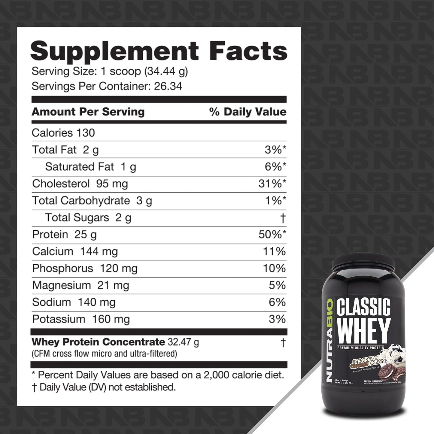 Nutrabio Whey Protein Isolate - 2,268 kg